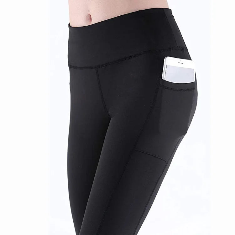 New Leggings Fitness Clothing Women Ladies High Waisted Sports Yoga Pants Gym Fitness & Yoga Wear Leggings with Pockets